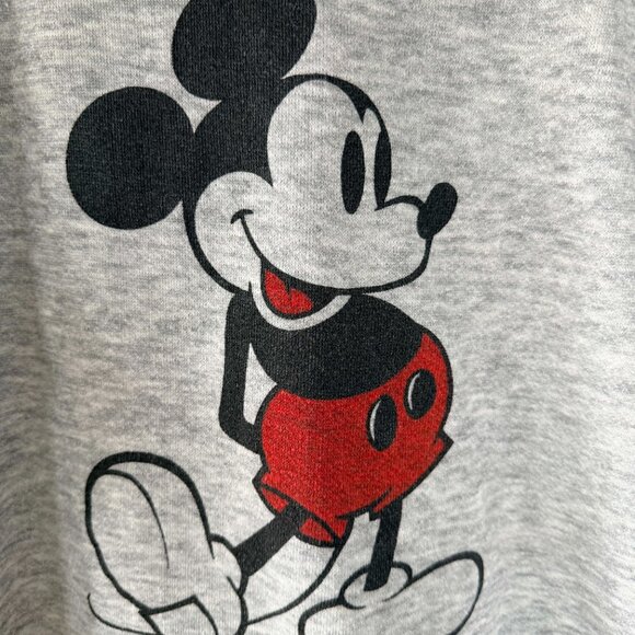 Vintage Disney Casuals Mickey Mouse Gray Crewneck Sweatshirt Adult Large 90s - Picture 2 of 3